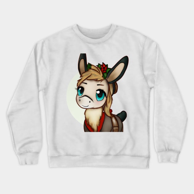 Cute Mule Drawing Crewneck Sweatshirt by Play Zoo